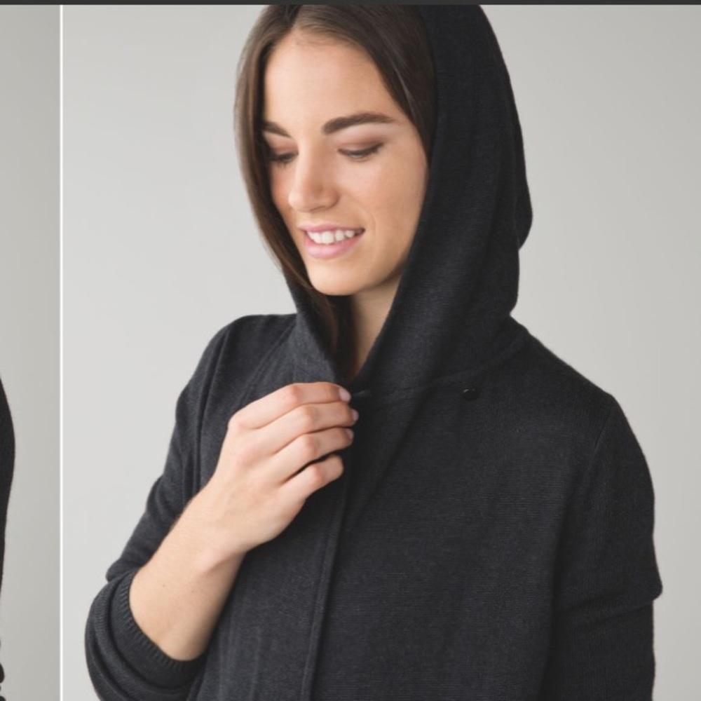 SOLD✨Lululemon Peace Of Mind Wrap Heathered Black✨ - Picture 3 of 8